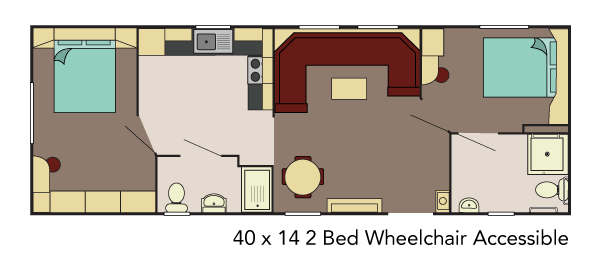 Delta Caravans Danbury 40x14 2b WCF