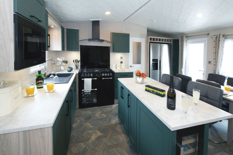 Delta Caravans Superior Deluxe Caravan kitchen